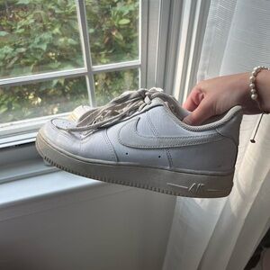 Nike white air forces